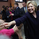 Democratic presidential candidate Hillary Clinton greets members of the community at the Corsi Senior Center on April 15, 2016, in New York City.
Justin Sullivan/Getty Images